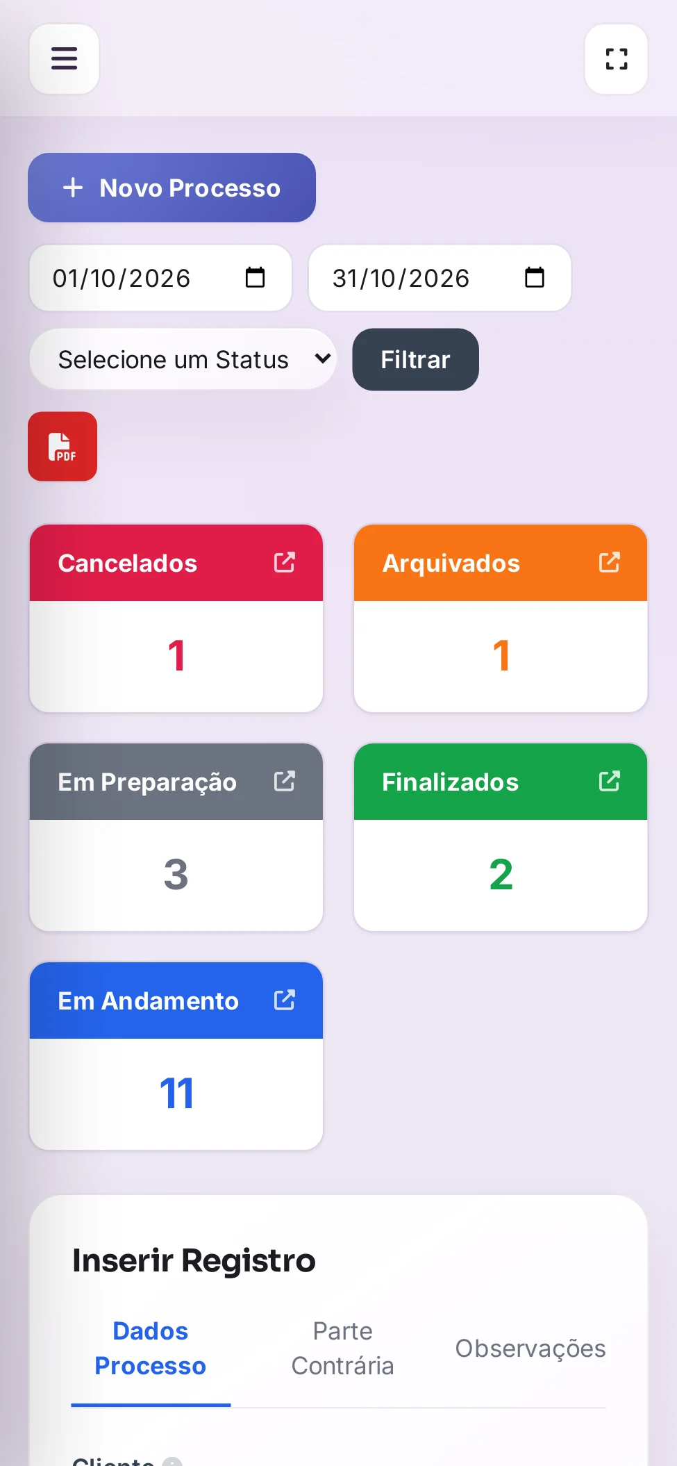 Processos no celular